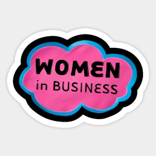 Women in Business Sticker